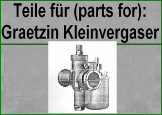 Teile/parts: Graetzin Kleinvergaser (angegossene Schwimmerkammer)